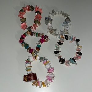 Bundle of 5 Beach Bracelets from Playa del Carmen, Mexico